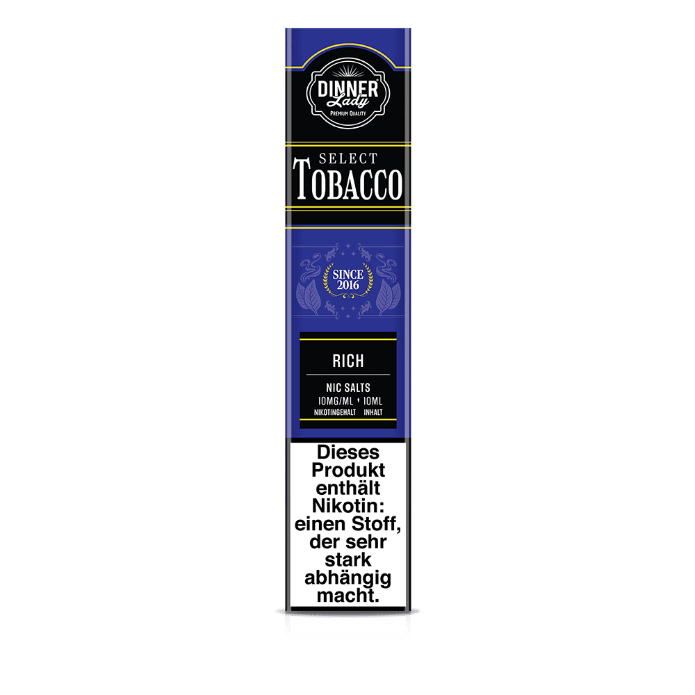 Dinner Lady Nikotinsalz - Rich - 50/50 10ml Liquid 10mg 