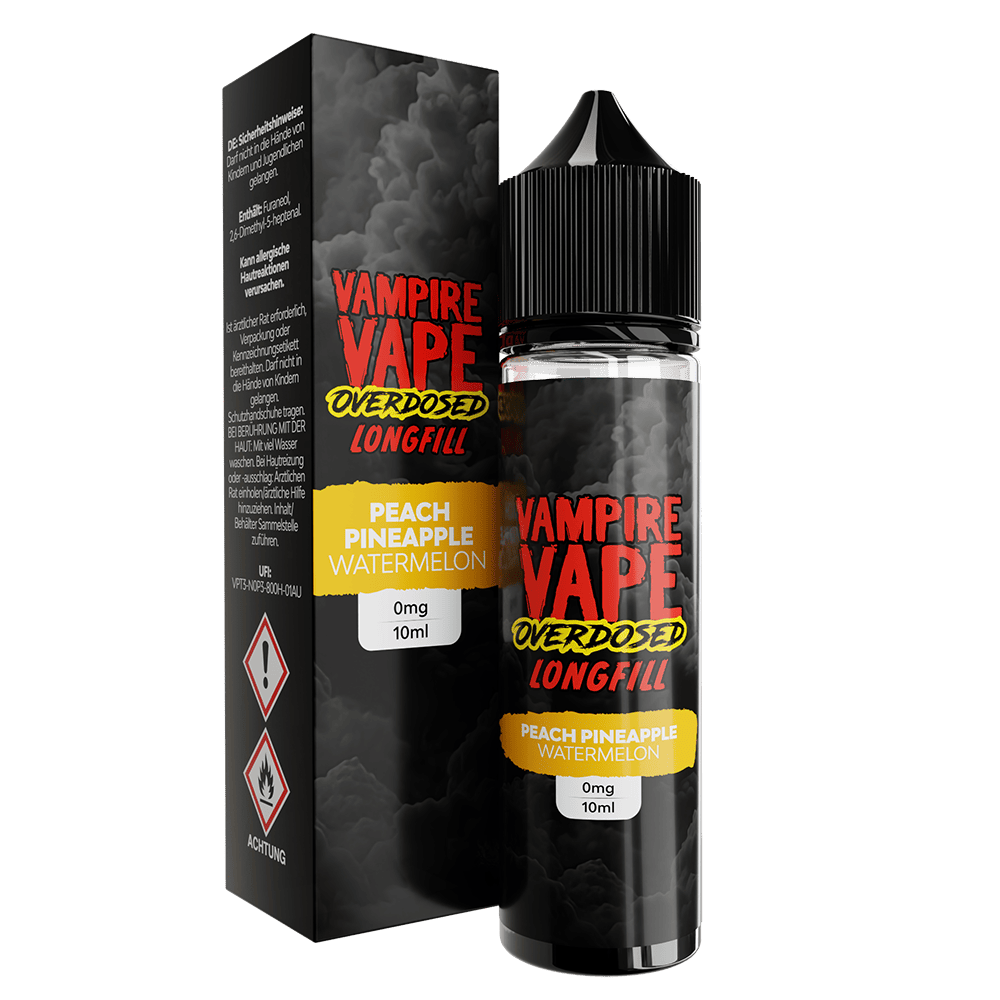 Vampire Vape Longfill - Peach Pineapple Watermelon - 10ml Aroma in 60ml Flasche  C