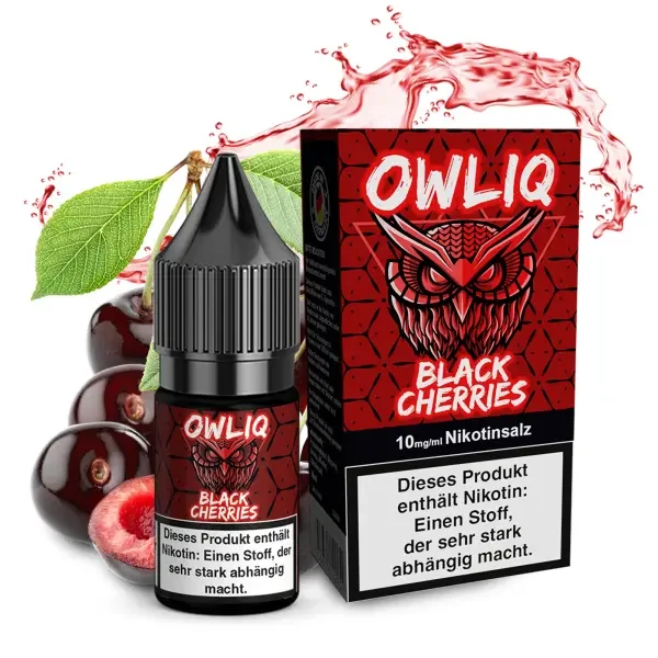 OWLIQ - Black Cherries 10ml Nikotinsalz Liquid