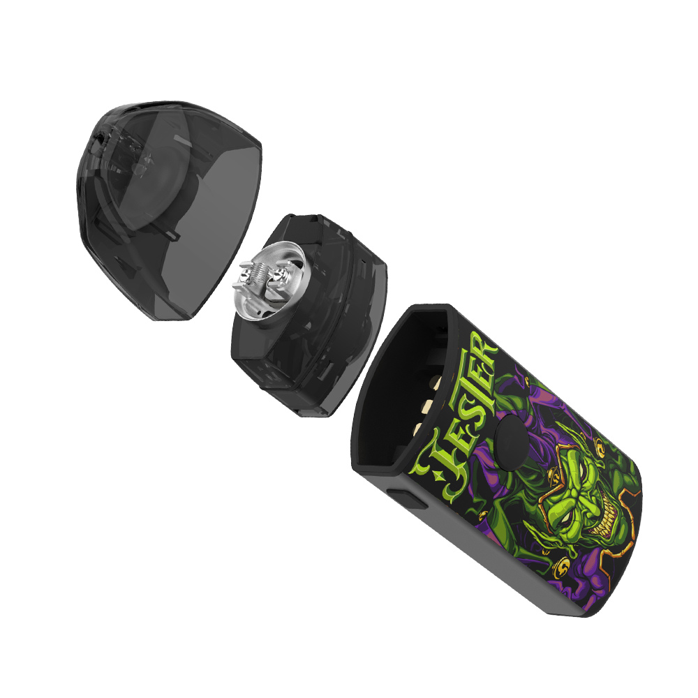 Vapefly Jester Pod Kit silber Selbstwickel Edition