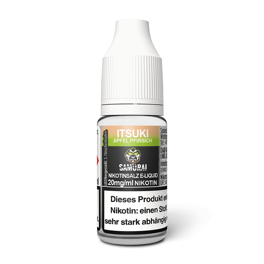 Samurai Nikotinsalz - Itsuki Apfel Pfirsich - Liquid 20mg 10ml 