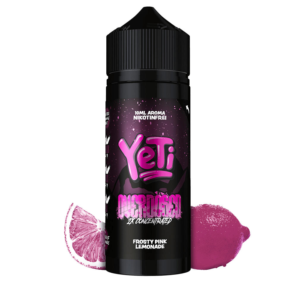 Yeti Overdosed Aroma Longfill - Frosty Pink Lemonade - 10ml in 120ml Flasche Yeti Overdosed Aroma Longfill - Frosty Pink Lemonade - 10ml in 120ml Flasche