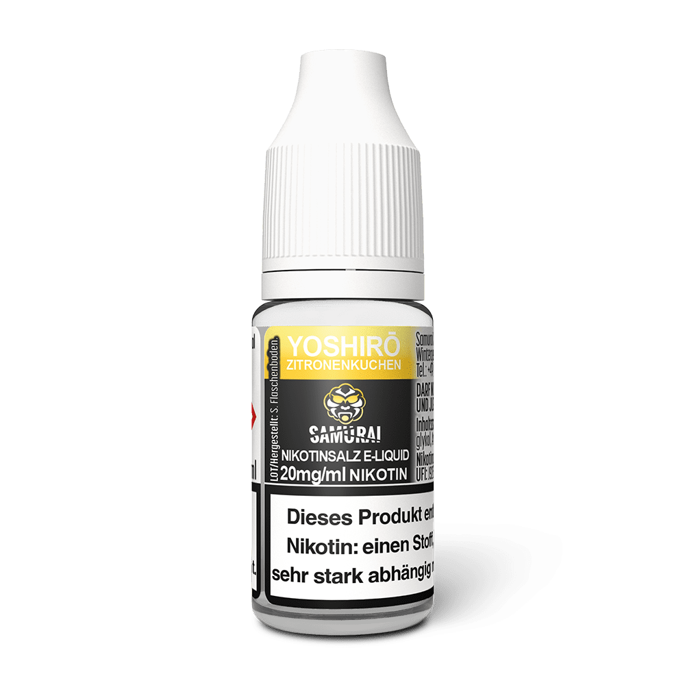 Samurai Nikotinsalz - Yoshiro Zitronenkuchen - Liquid 20mg 10ml 