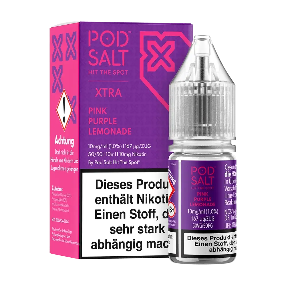 Pod Salt Xtra - Pink Purple Lemonade 10ml Nikotinsalz Liquid