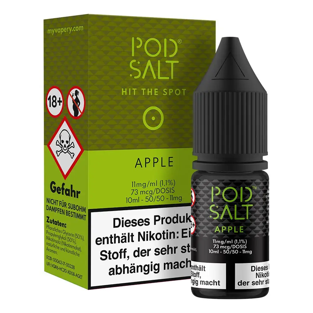 Pod Salt Core Apple 10ml 11mg  Pod Salt Core Apple 10ml 11mg