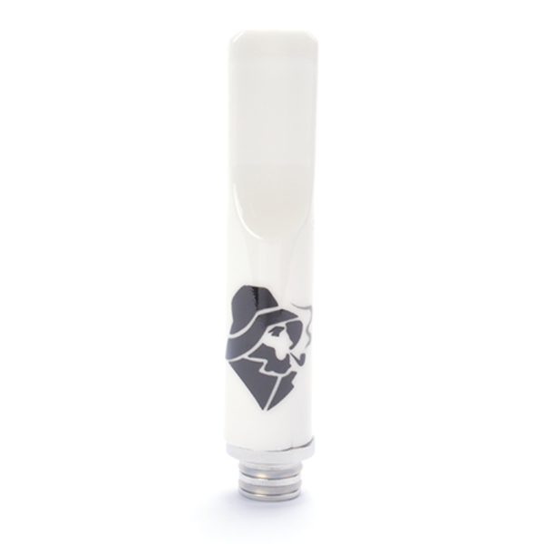 Drip Tip Chinesische Keramik + Edelstahl flach
