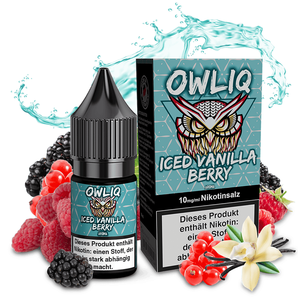 OWLIQ Nikotinsalz - Iced Vanilla Berry - 10ml Liquid 10mg  C