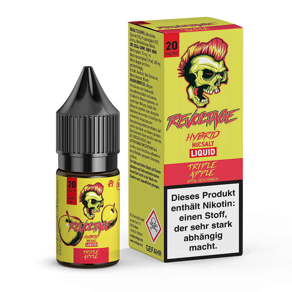 Revoltage - Triple Apple 10ml Nikotinsalz Liquid - 20mg