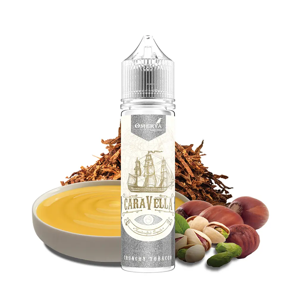 Omerta Aroma  Longfill - Caravella Crunchy Tobacco - 10ml Aroma in 60ml Flasche 