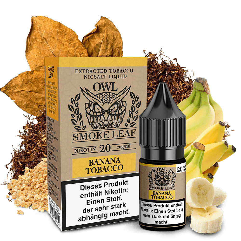OWL Smoke Leaf Nikotinsalz - Banana Tobacco - 10ml Liquid 20mg  C