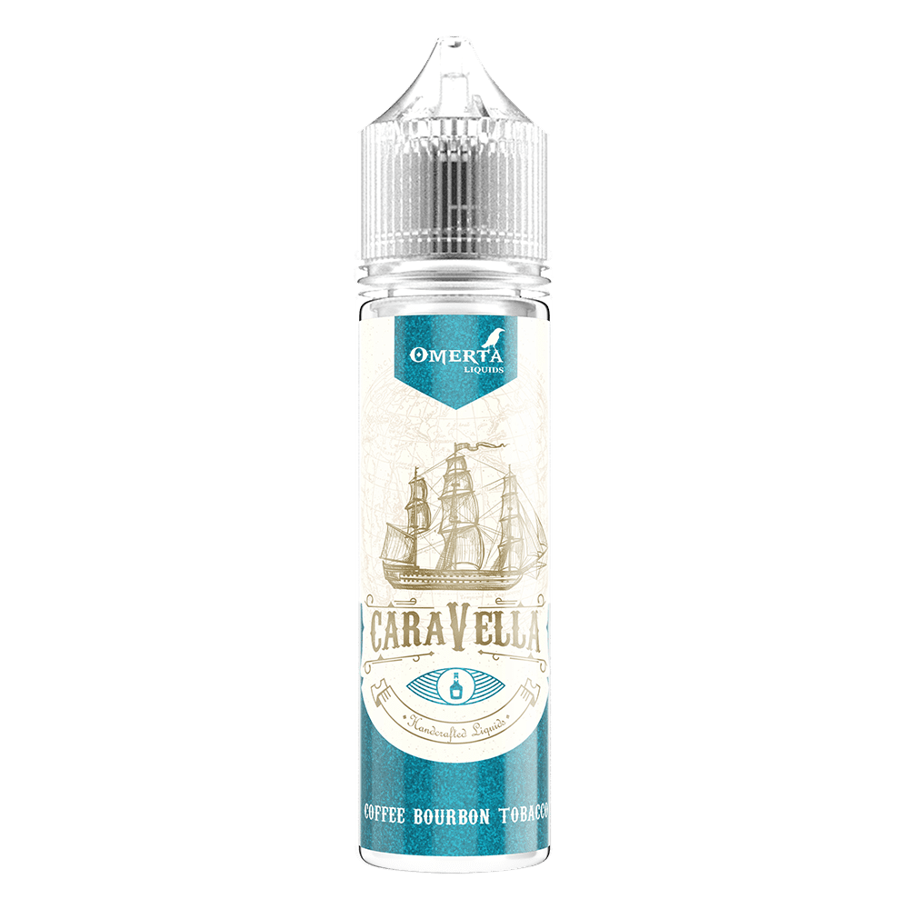 Omerta Aroma Longfill - Caravella Coffe Bourbon Tobacco - 10ml Aroma in 60ml Flasche 