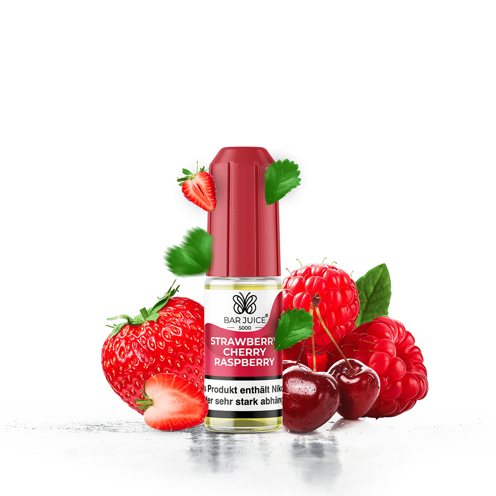 Bar Juice 5000 Nikotinsalz - Strawberry Cherry Raspberry - Liquid 10mg 10ml  C