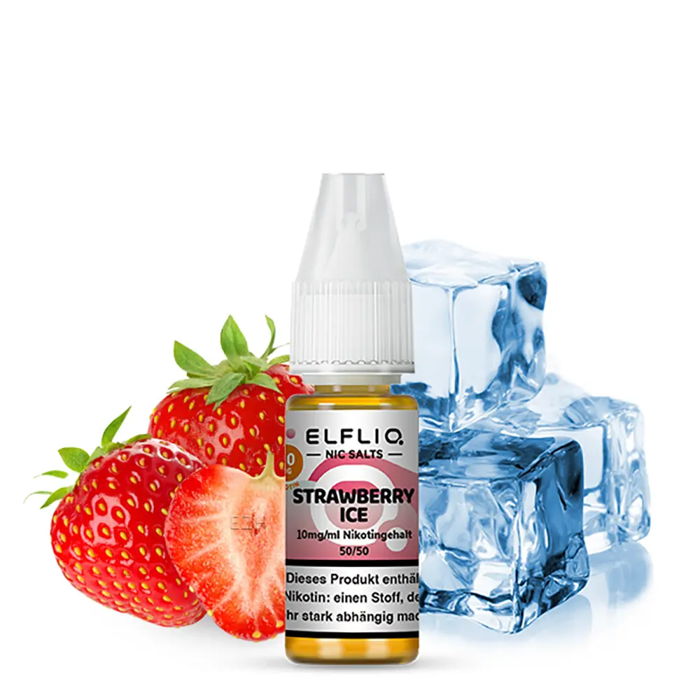 Elfliq by Elfbar Nikotinsalz - Strawberry Ice - Liquid 10mg 10ml