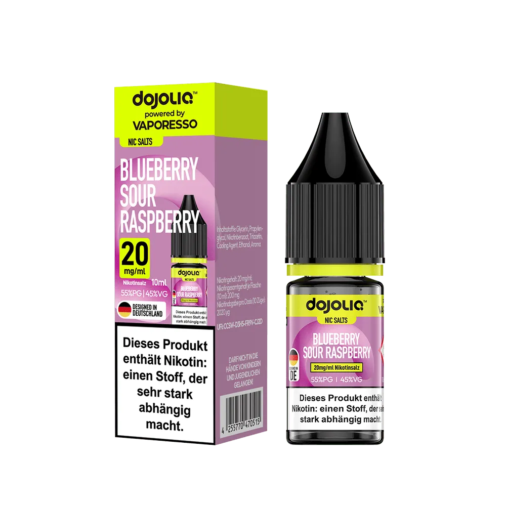 Dojoliq -  Blueberry Sour Raspberry 10ml Nikotinsalz Liquid