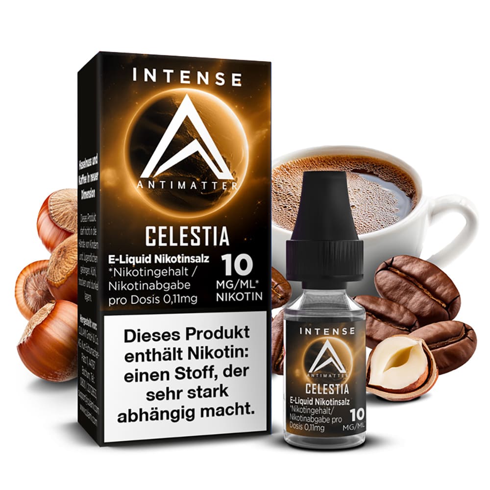 Antimatter Intense Nikotinsalz - Celestia - 10mg 10ml Liquid Antimatter Intense Nikotinsalz - Celestia - 10mg 10ml Liquid