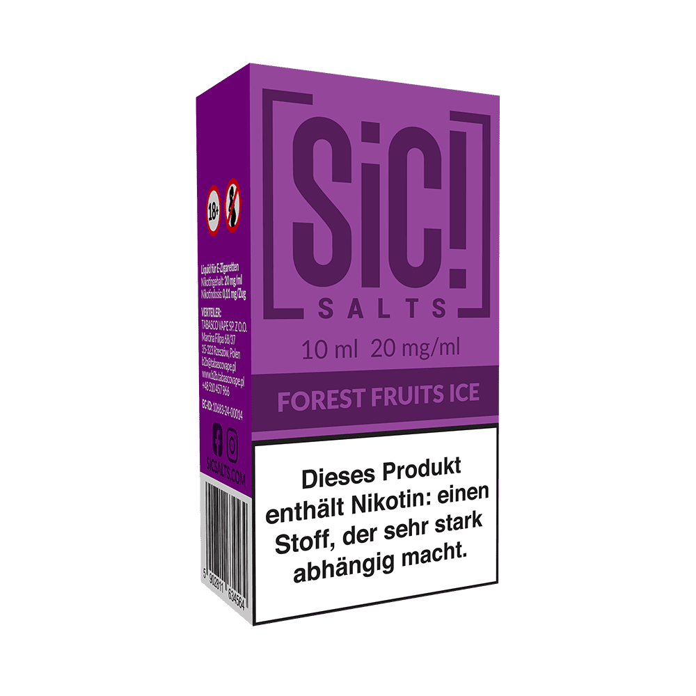 SIC Nikotinsalz - Forest Fruits Ice -10ml Liquid 20mg  SIC Nikotinsalz - Forest Fruits Ice -10ml Liquid 20mg