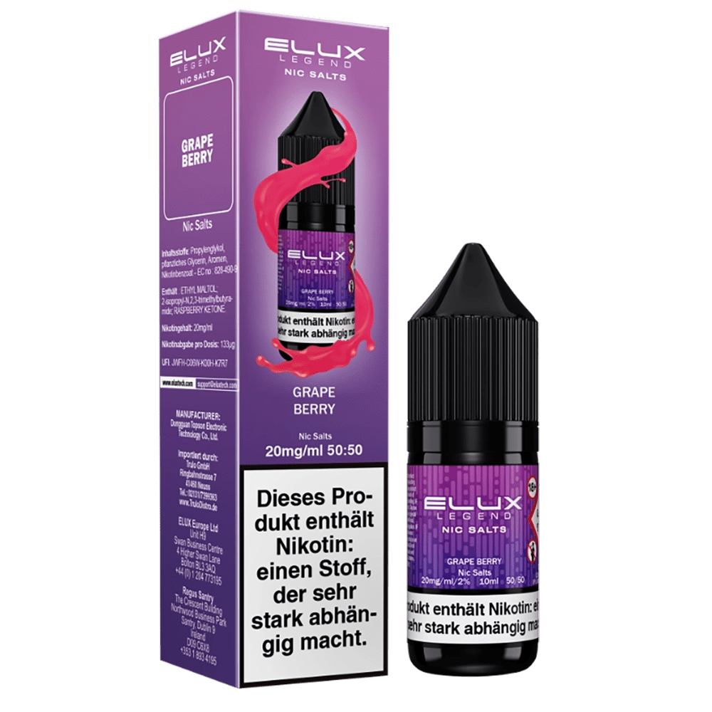 Elux Nikotinsalz - Grape Berry - Liquid 10mg 10ml 