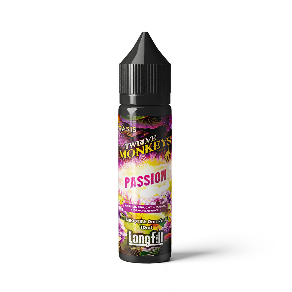 Twelve Monkeys Aroma Longfill - Passion - 10ml in 60ml Flasche 