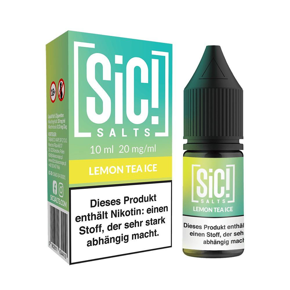 SIC Nikotinsalz - Lemon Tea Ice -10ml Liquid 20mg 