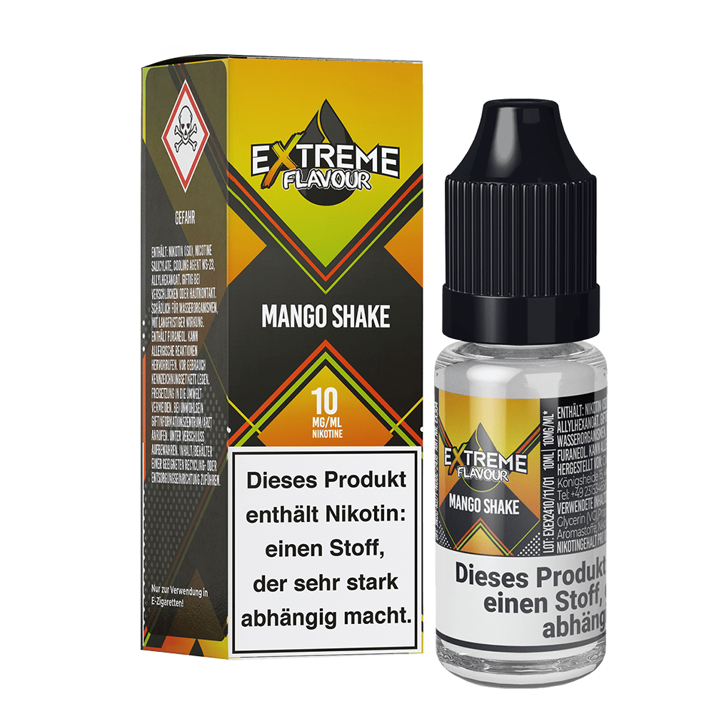 Extreme Flavour - Mango Shake - 10mg 10ml Hybrid-Nikotinsalzliquid C Extreme Flavour - Mango Shake - 10mg 10ml Hybrid-Nikotinsalzliquid C