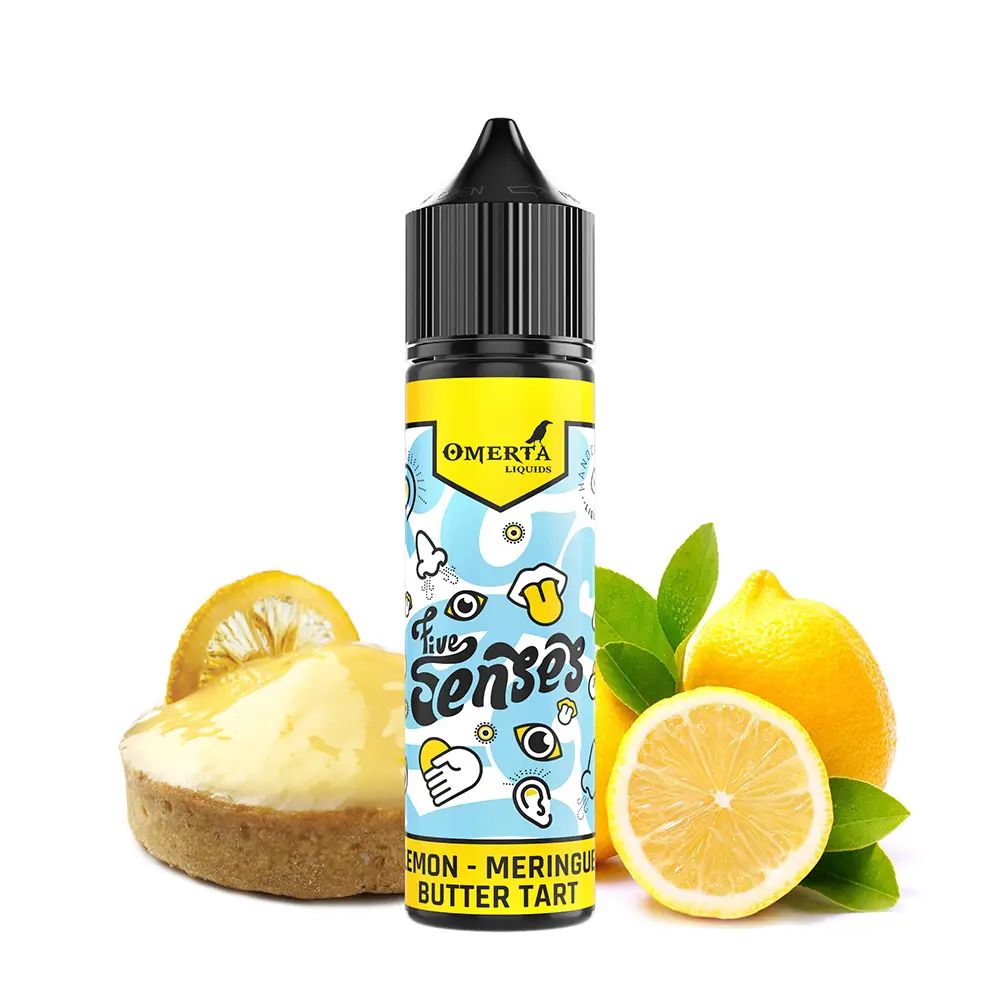 Omerta Aroma Longfill - 5Senses Lemon Meringue Butter Tart - 15ml in 60ml Flasche 