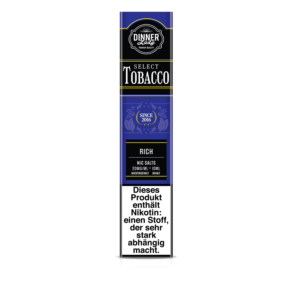 Dinner Lady Nikotinsalz - Rich - 50/50 10ml Liquid 20mg 