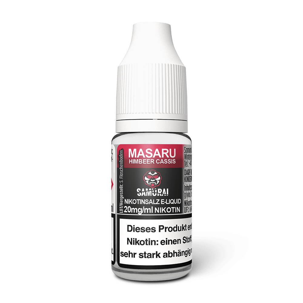 Samurai Nikotinsalz - Masaru Himbeer Cassis - Liquid 20mg 10ml 