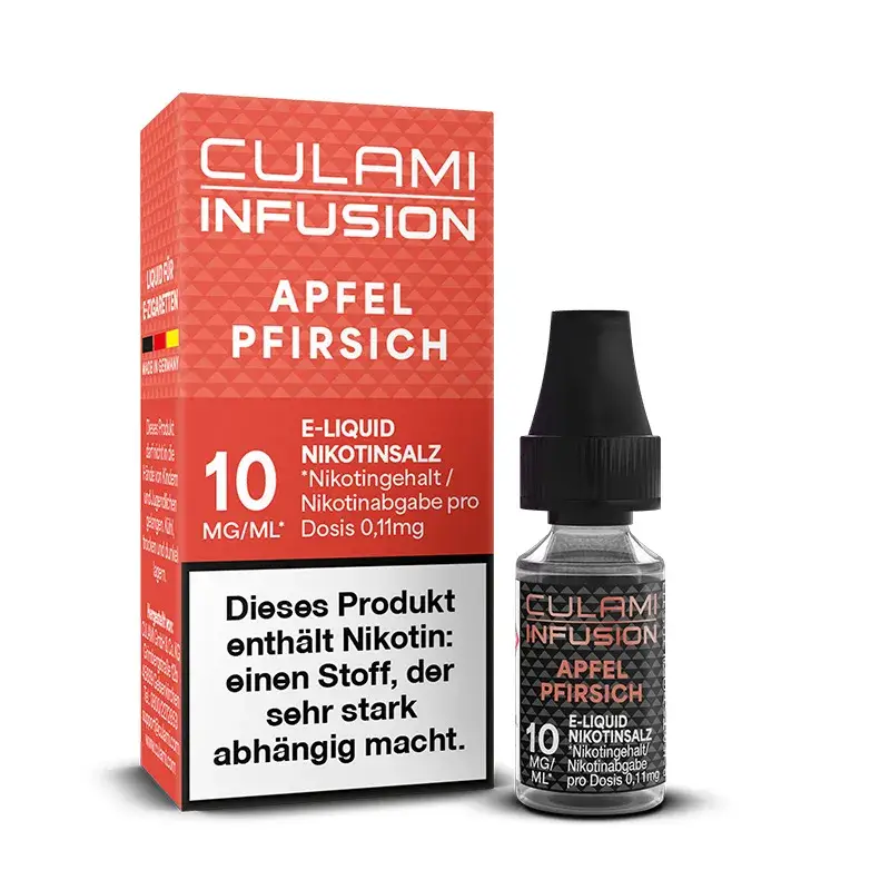 Culami Infusion - Apfel Pfirsich 10ml Nikotinsalz Liquid