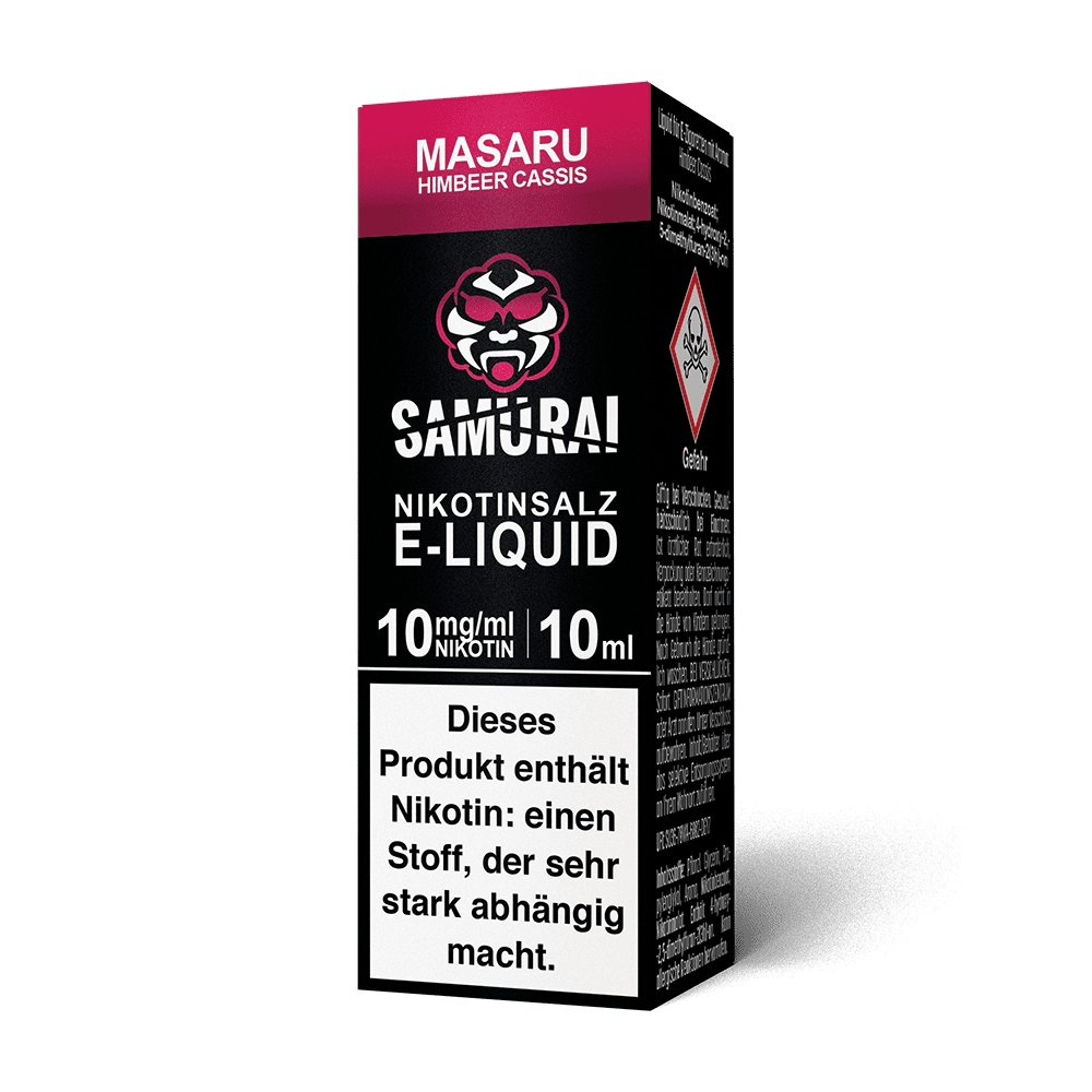 Samurai Nikotinsalz - Masaru Himbeer Cassis - Liquid 10mg 10ml 