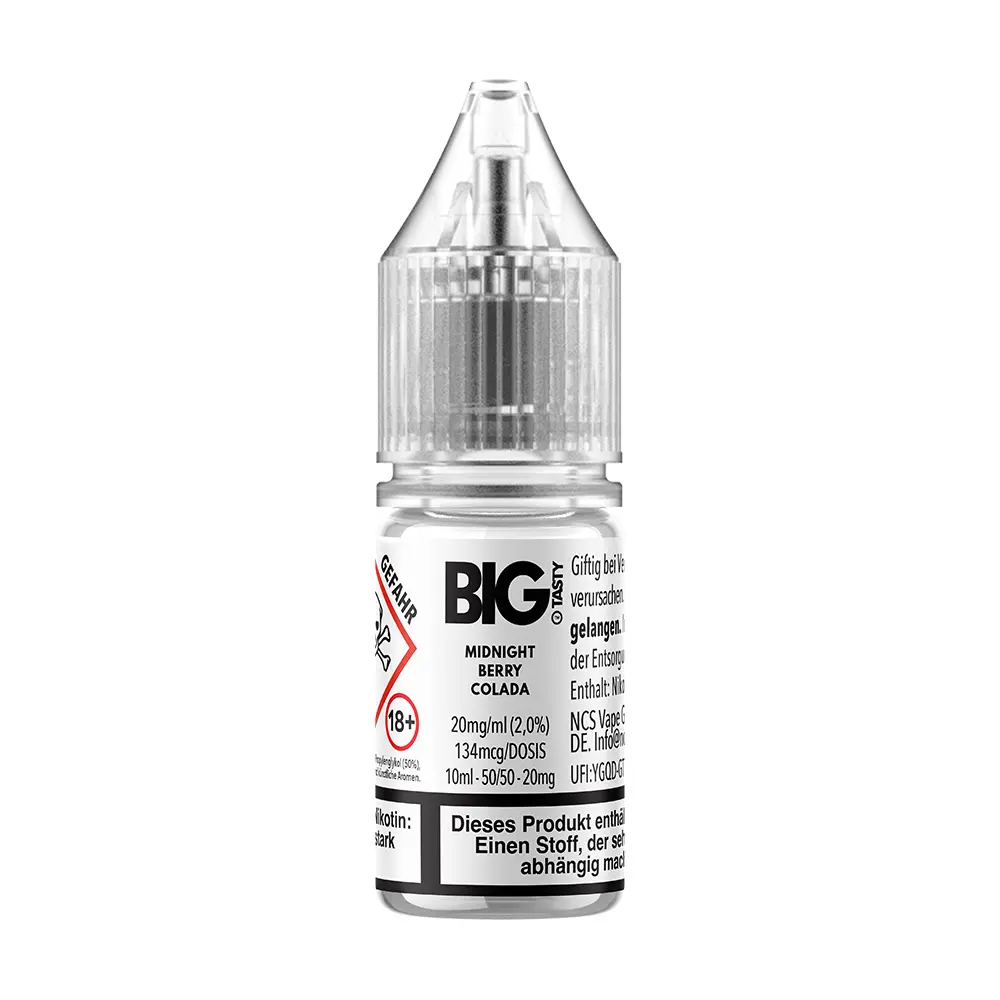 Big Tasty - Midnight Berry Colada - 20mg 10ml Nikotinsalz Overdosed Liquid 