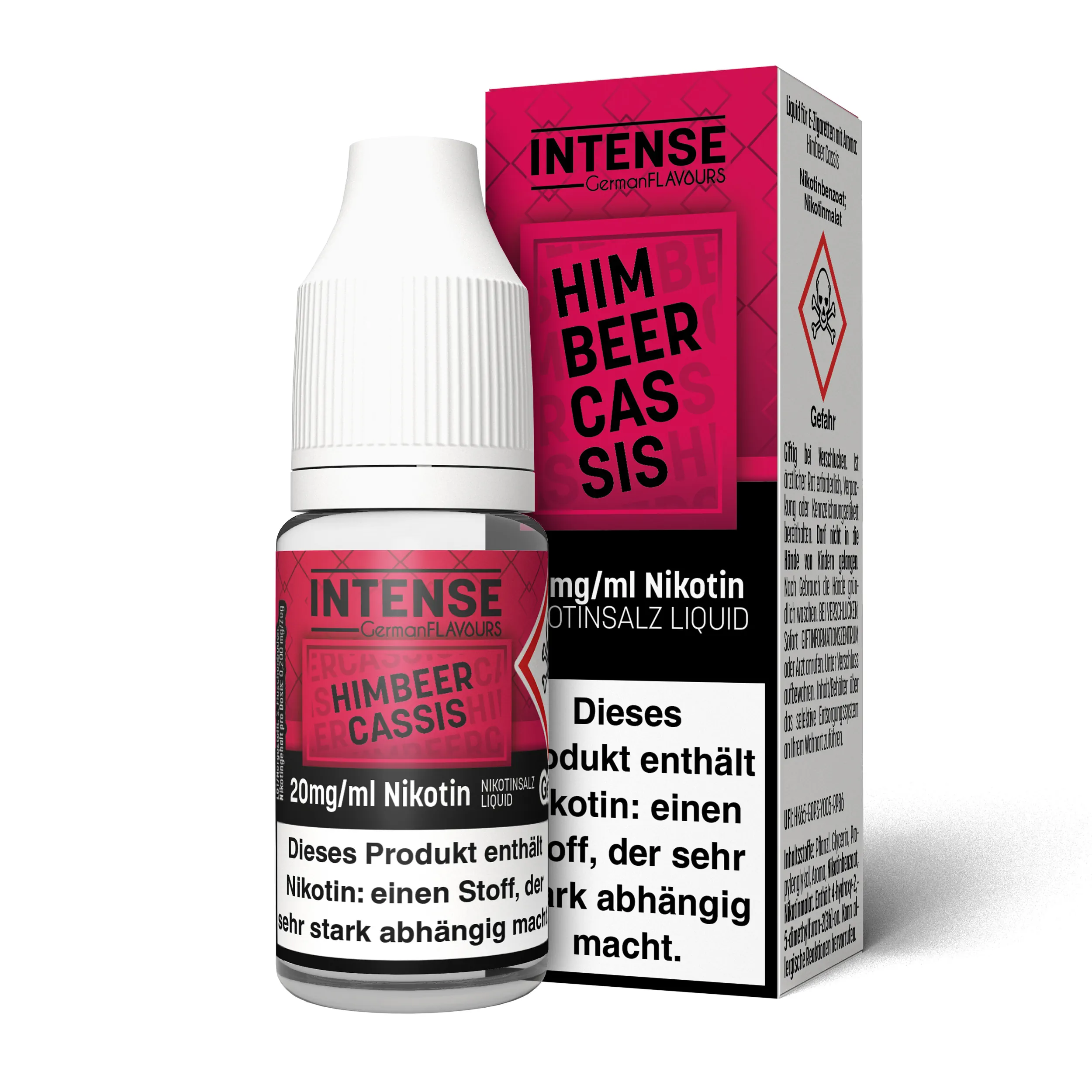 INTENSE Liquid NicSalt 10 ML- Himbeer Cassis - 20 mg INTENSE Liquid NicSalt 10 ML- Himbeer Cassis - 20 mg