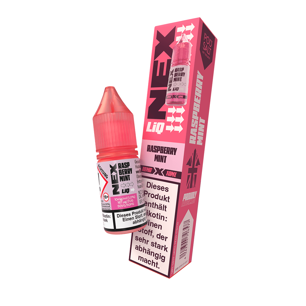 Nex Liq Nikotinsalz - Raspberry Mint - 10mg Liquid 10ml  C