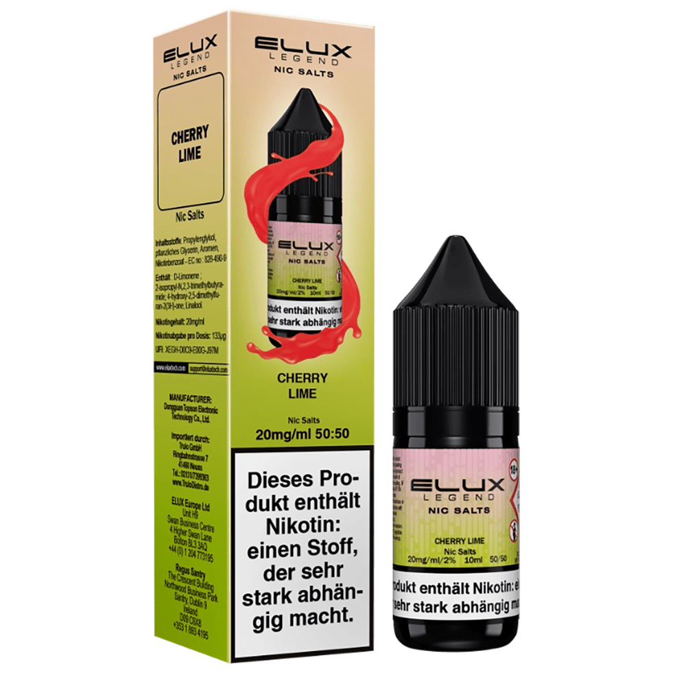 Elux Nikotinsalz - Cherry Lime - Liquid 20mg 10ml 