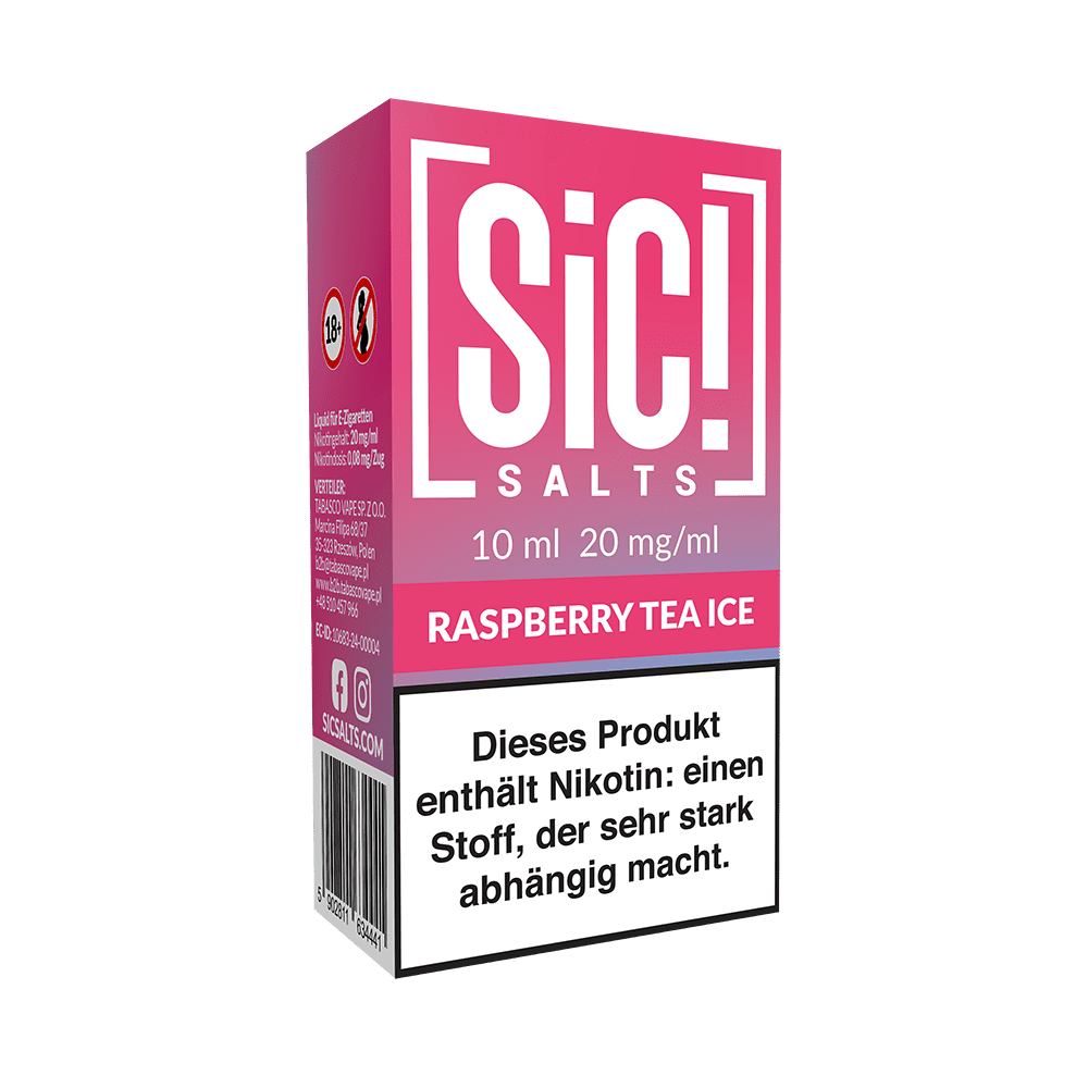 SIC Nikotinsalz - Raspberry Tea Ice -10ml Liquid 20mg 