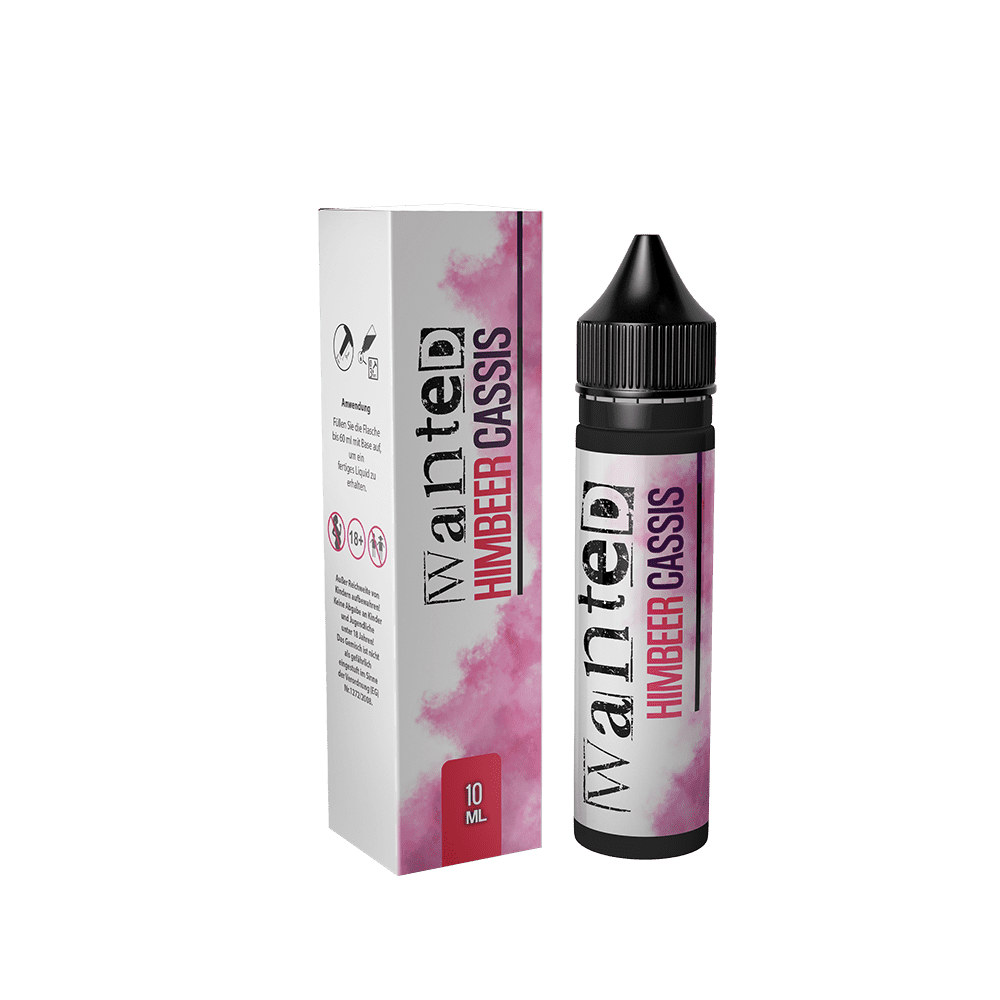 Wanted Aroma Longfill - Himbeer Cassis - 10ml in 60ml Flasche 