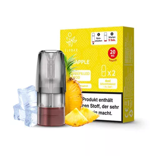 2 x Elfbar Mate 500 Einweg Pod - Pineapple Ice 2ml Nikotinsalz 2 x Elfbar Mate 500 Einweg Pod - Pineapple Ice 2ml Nikotinsalz