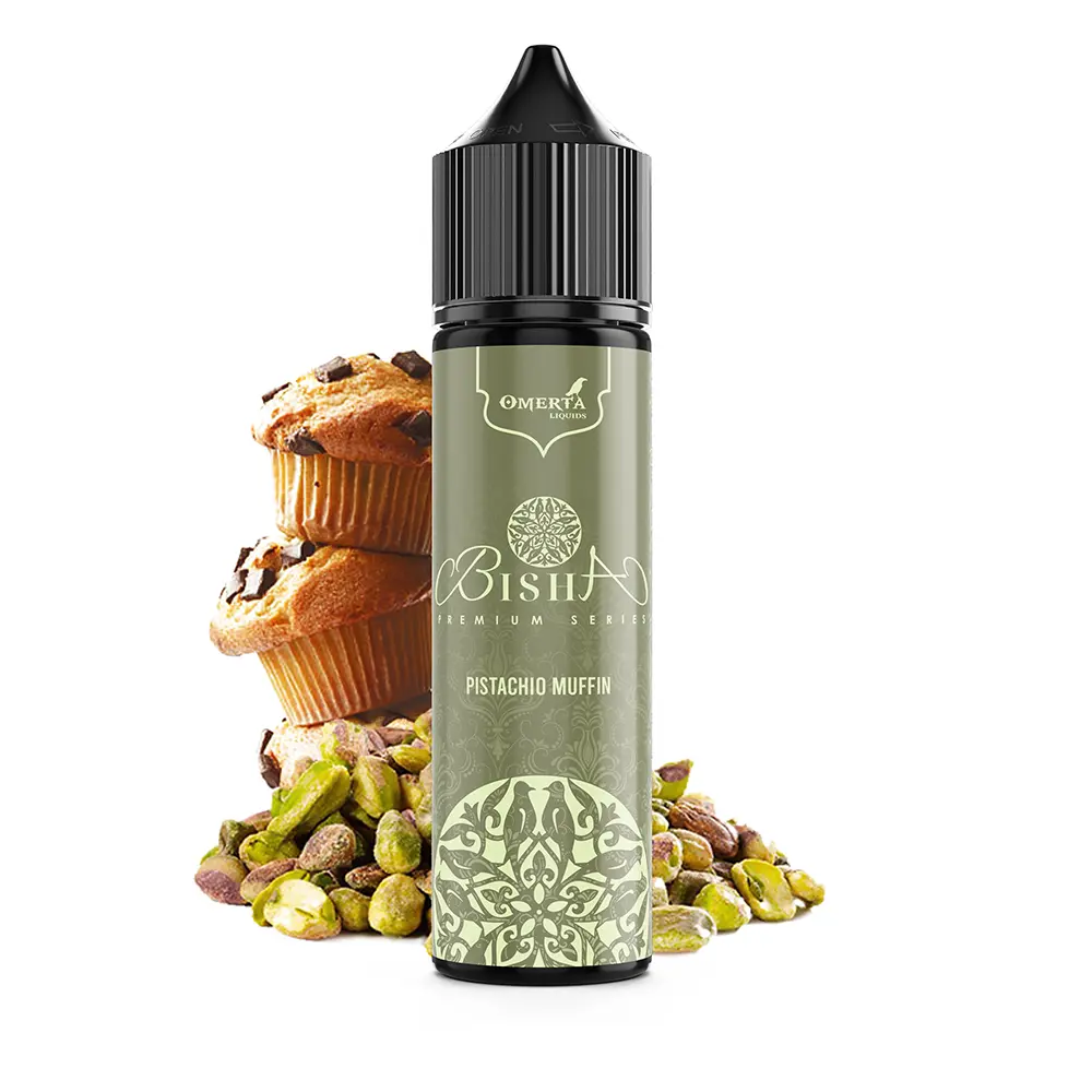 Omerta Aroma Longfill - Bisha Pistachio Muffin - 10ml Aroma in 60ml Flasche 