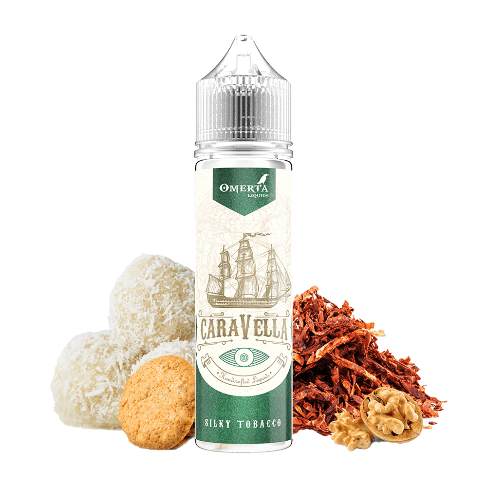 Omerta Aroma Longfill - Caravella Silky Tobacco - 10ml Aroma in 60ml Flasche Omerta Aroma Longfill - Caravella Silky Tobacco - 10ml Aroma in 60ml Flasche