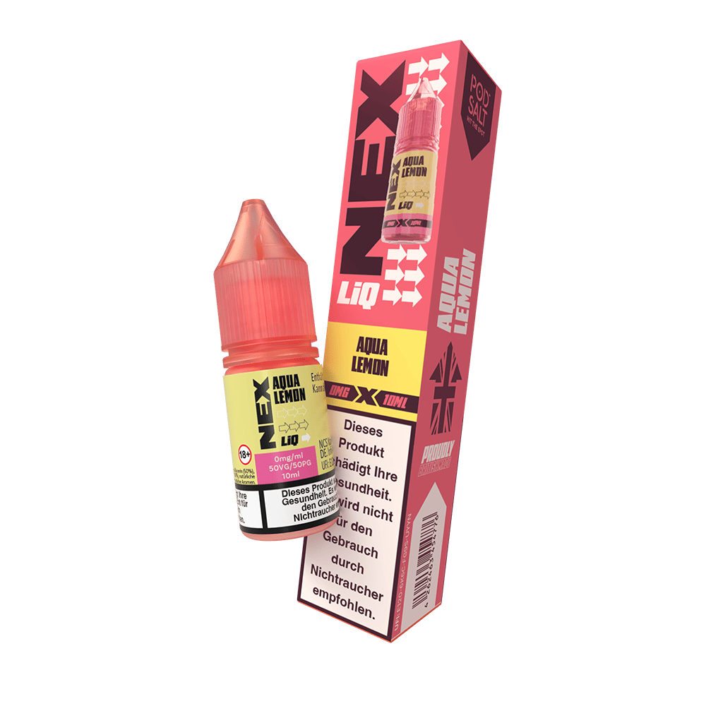 Nex Liq Nikotinsalz - Aqua Lemon - 0mg Liquid 10ml  C