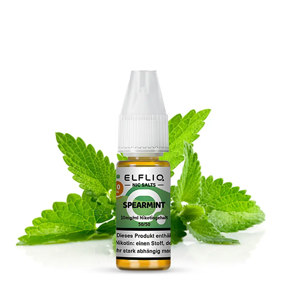 Elfliq by Elfbar Nikotinsalz - Spearmint - Liquid 10mg 10ml Elfliq by Elfbar Nikotinsalz - Spearmint - Liquid 10mg 10ml