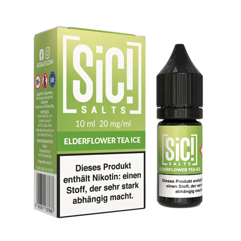SIC - Elderflower Tea Ice 10ml Nikotinsalz Liquid