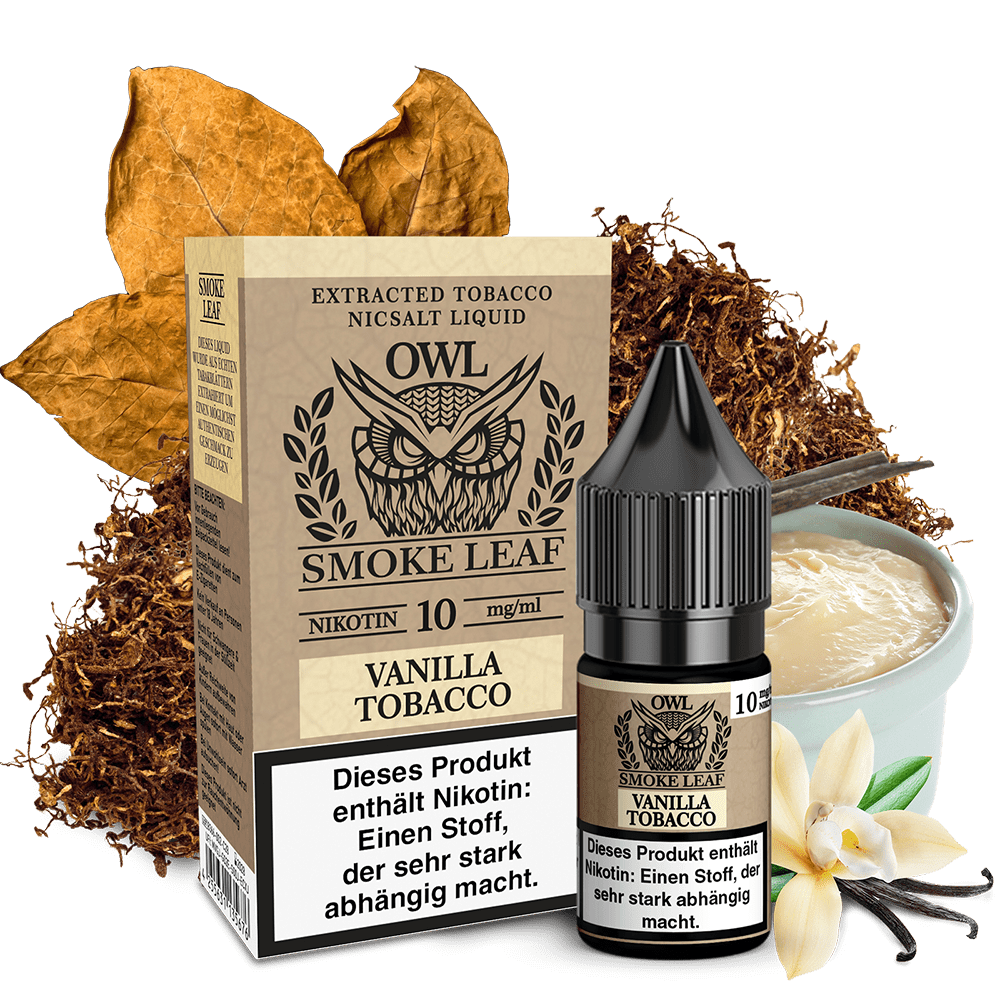 OWL Smoke Leaf Nikotinsalz- Vanilla Tobacco - 10ml Liquid 10mg  C