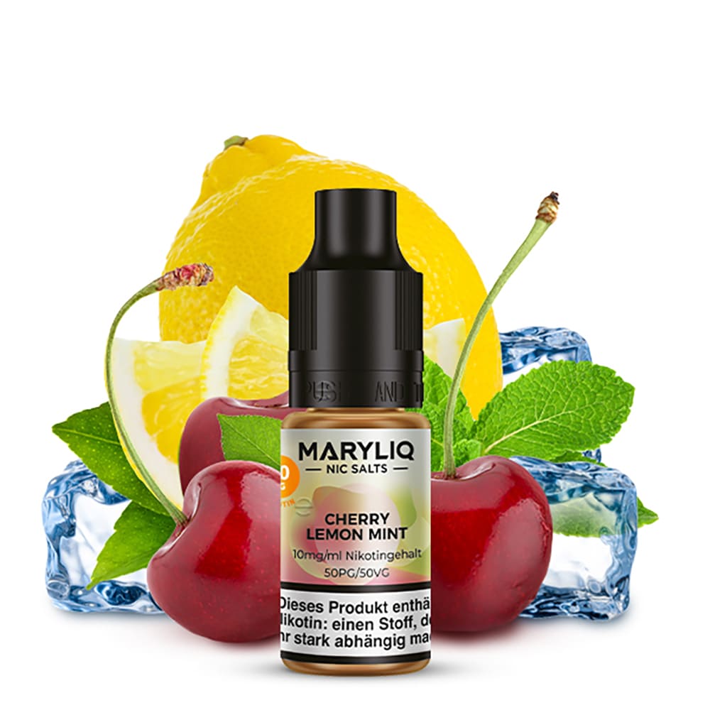 Maryliq Nikotinsalz - Cherry Lemon Mint - 10mg 10ml  Maryliq Nikotinsalz - Cherry Lemon Mint - 10mg 10ml