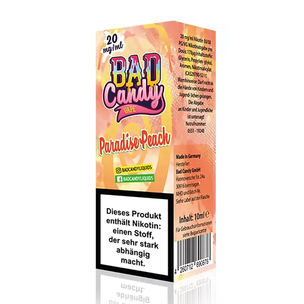 Bad Candy Paradise Peach Nic Salt 20mg 
