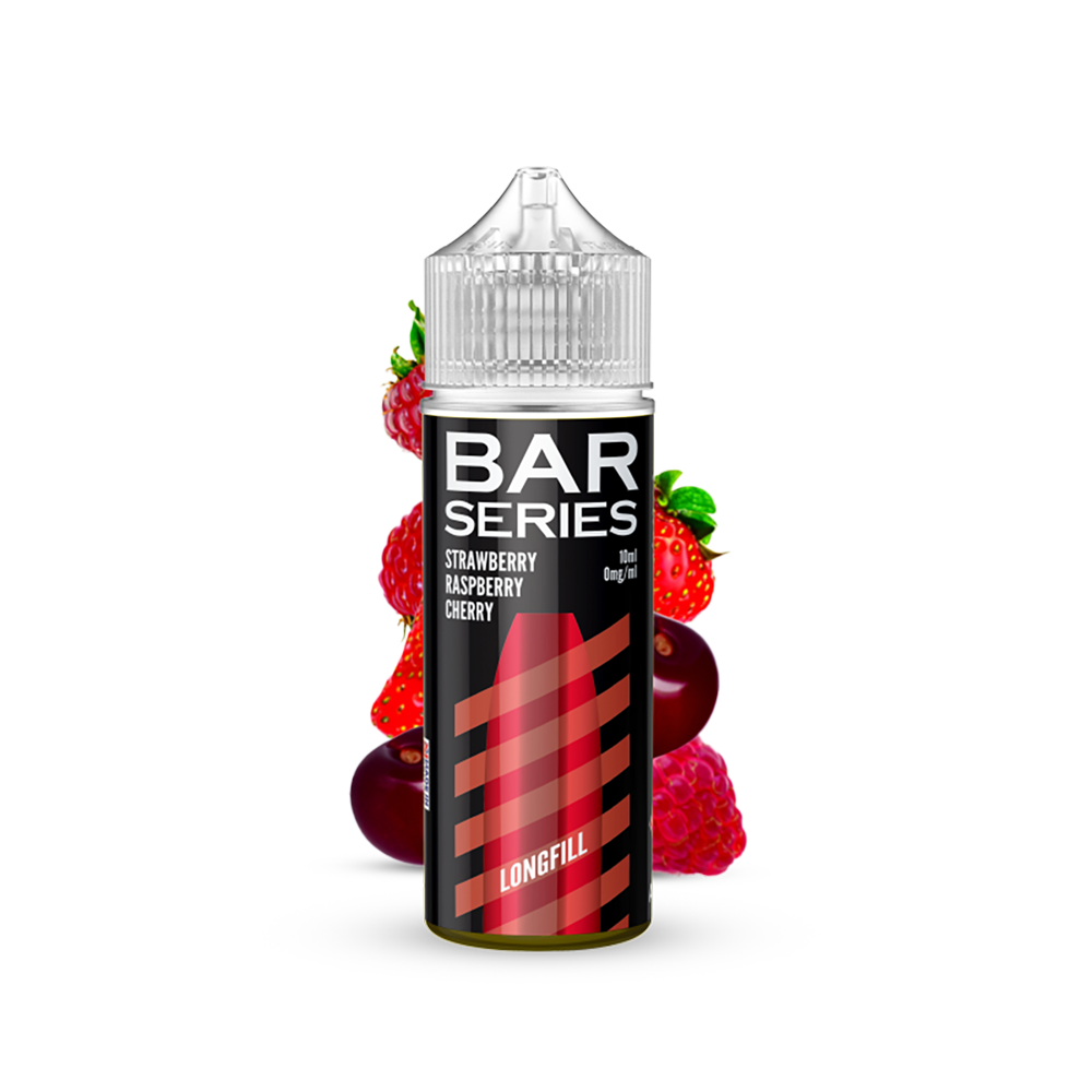 Bar Series Aroma Longfill - Strawberry Raspberry Cherry - 10ml in 120ml Flasche 