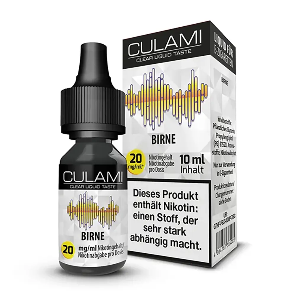 Culami Nikotinsalz - Birne Liquid - Liquid 20mg Culami Nikotinsalz - Birne Liquid - Liquid 20mg