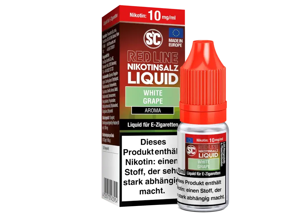 SC Red Line - White Grape 10ml Nikotinsalz Liquid