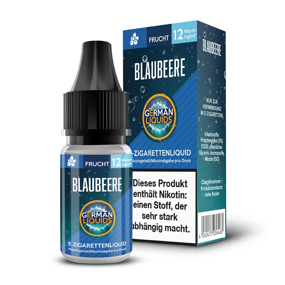 German Liquids Liquid - Blaubeere - 12mg German Liquids Liquid - Blaubeere - 12mg