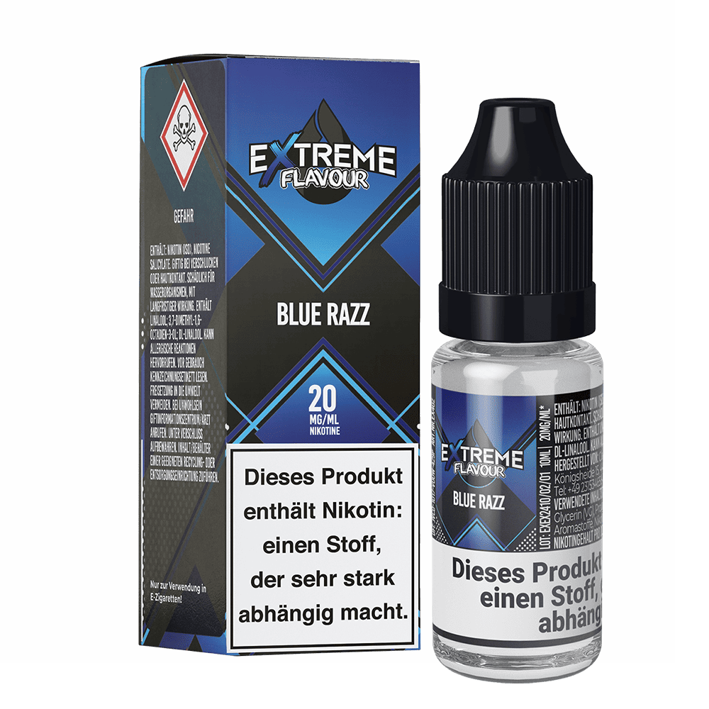 Extreme Flavour - Blue Razz - 20mg 10ml Hybrid-Nikotinsalzliquid  C