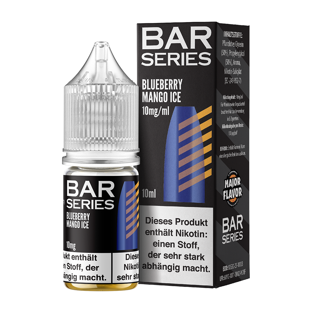 Bar Series Nikotinsalz - Blueberry Mango Ice - Liquid 10ml 10mg 